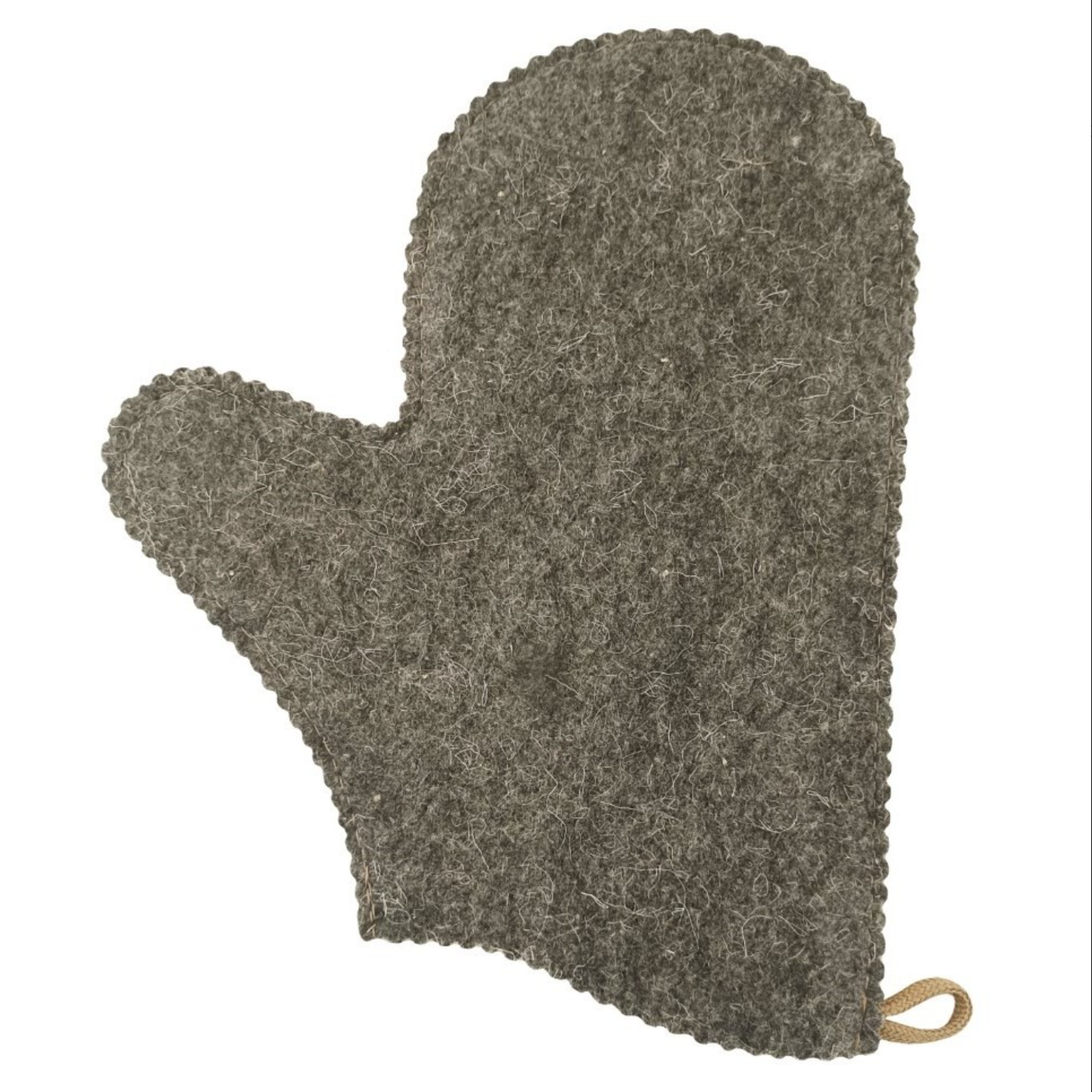 Saunahandschuh aus Halbwollfilz