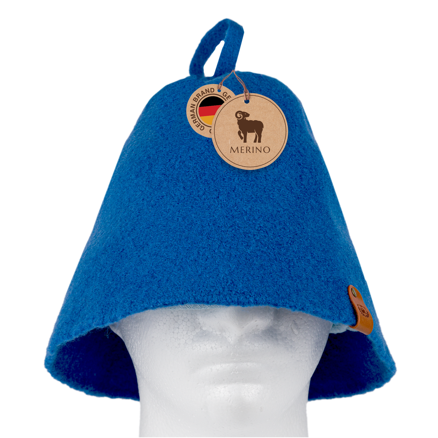 NeSowok® Saunahut (Saunamütze) aus hochwertiger Merinowolle – Gestrickt & nahtlos – Besonders leicht, weich & atmungsaktiv – Schutz vor Überhitzung in der Sauna.