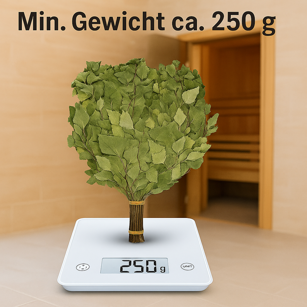 Birkenreisig|Venik|Wenik|Веник|Quast für Sauna & Banja.Birkenbesen, gesammelt aus Jungen, feinen Birkenzweigen. Ernte 2025.Gewicht: ca. 250 g Set 1/5/10St