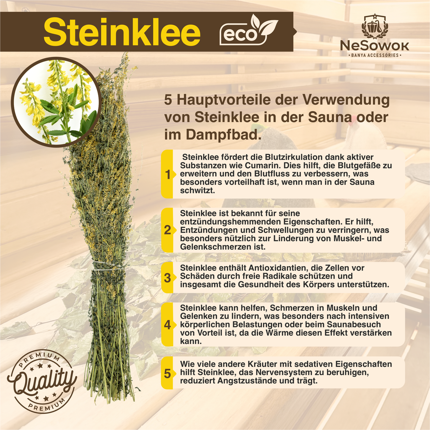 Steinklee im Bündel |  Sweet clover |Melilotus| Донник