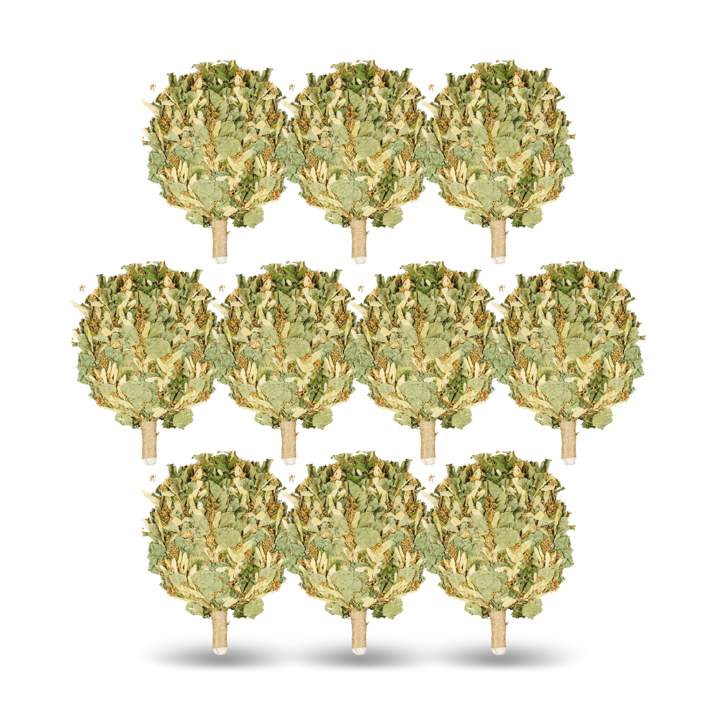 Saunabesen aus blühender Linde – mit Lindenblüten – traditioneller Besen für Sauna & Banja – naturbelassen – aromatisch – Saunazubehör aus Lindenzweigen. Ernte 2025