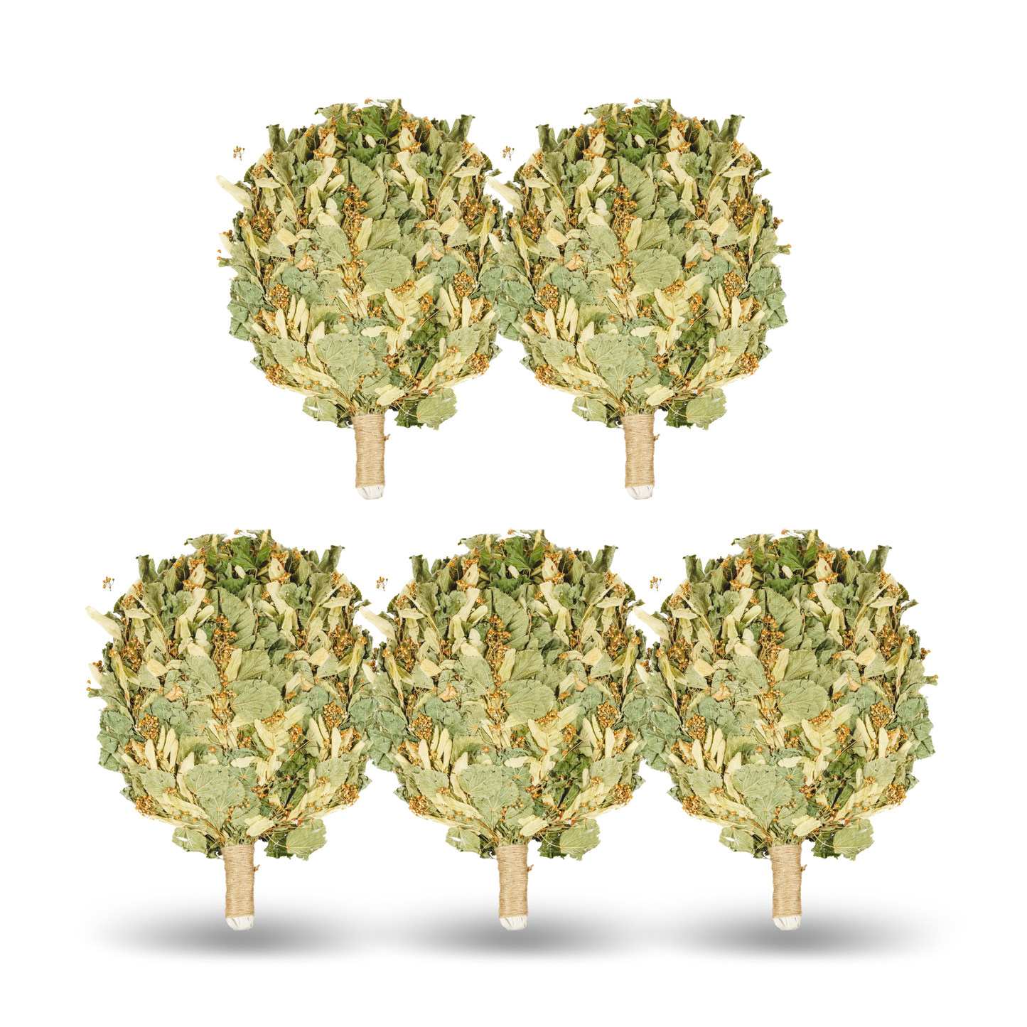 Saunabesen aus blühender Linde – mit Lindenblüten – traditioneller Besen für Sauna & Banja – naturbelassen – aromatisch – Saunazubehör aus Lindenzweigen. Ernte 2025