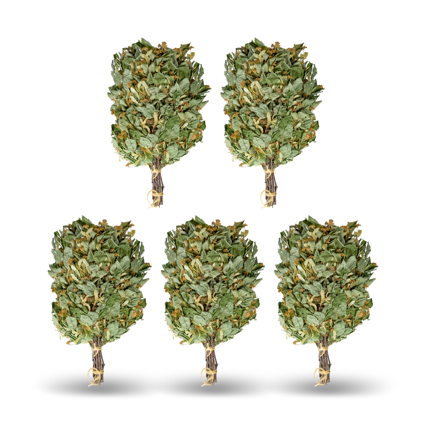 Saunabesen aus blühender Linde – mit Lindenblüten – traditioneller Besen für Sauna & Banja – naturbelassen – aromatisch – Saunazubehör aus Lindenzweigen. Ernte 2025